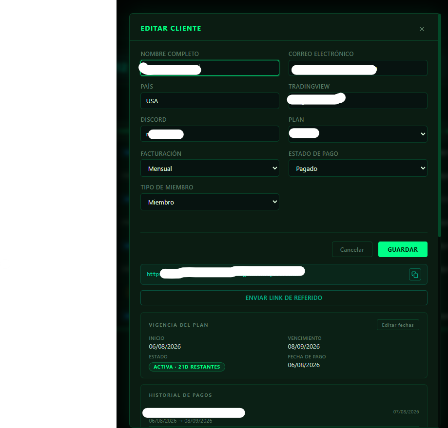 Perfil de miembro