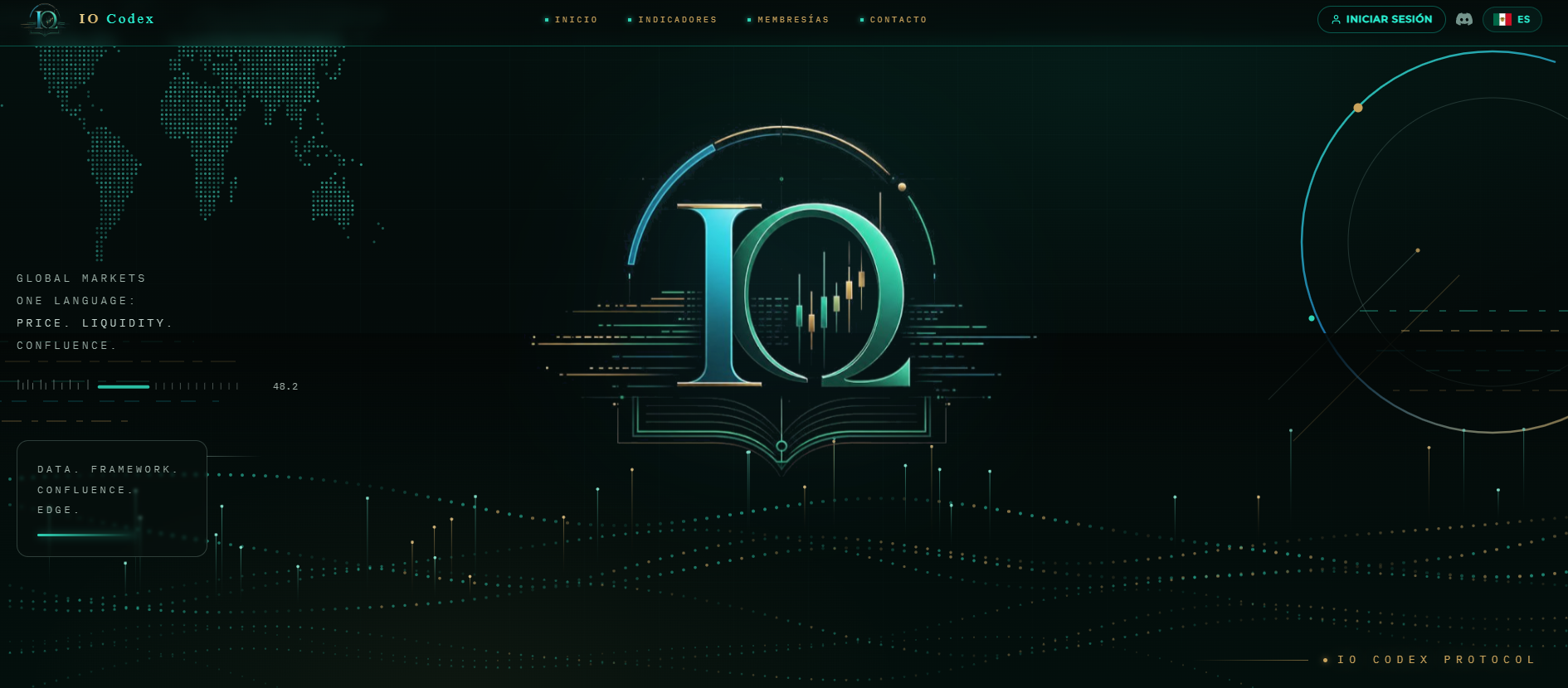 Landing page IO Codex
